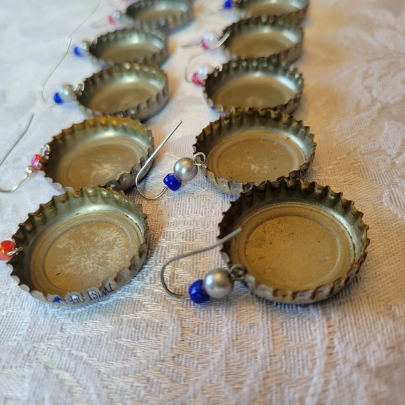 NWT HAND MADE Natural light earrings - Picture 4 of 6